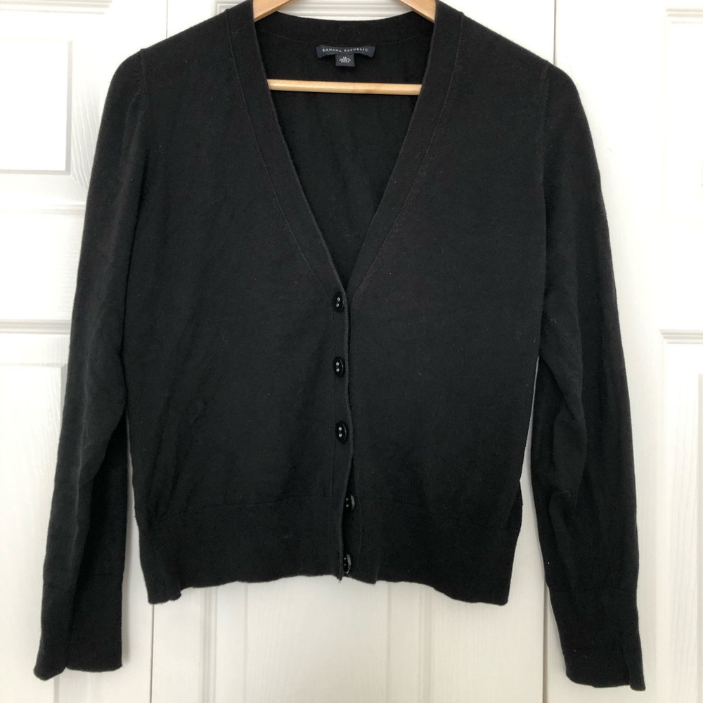 Banana republic black cardigan